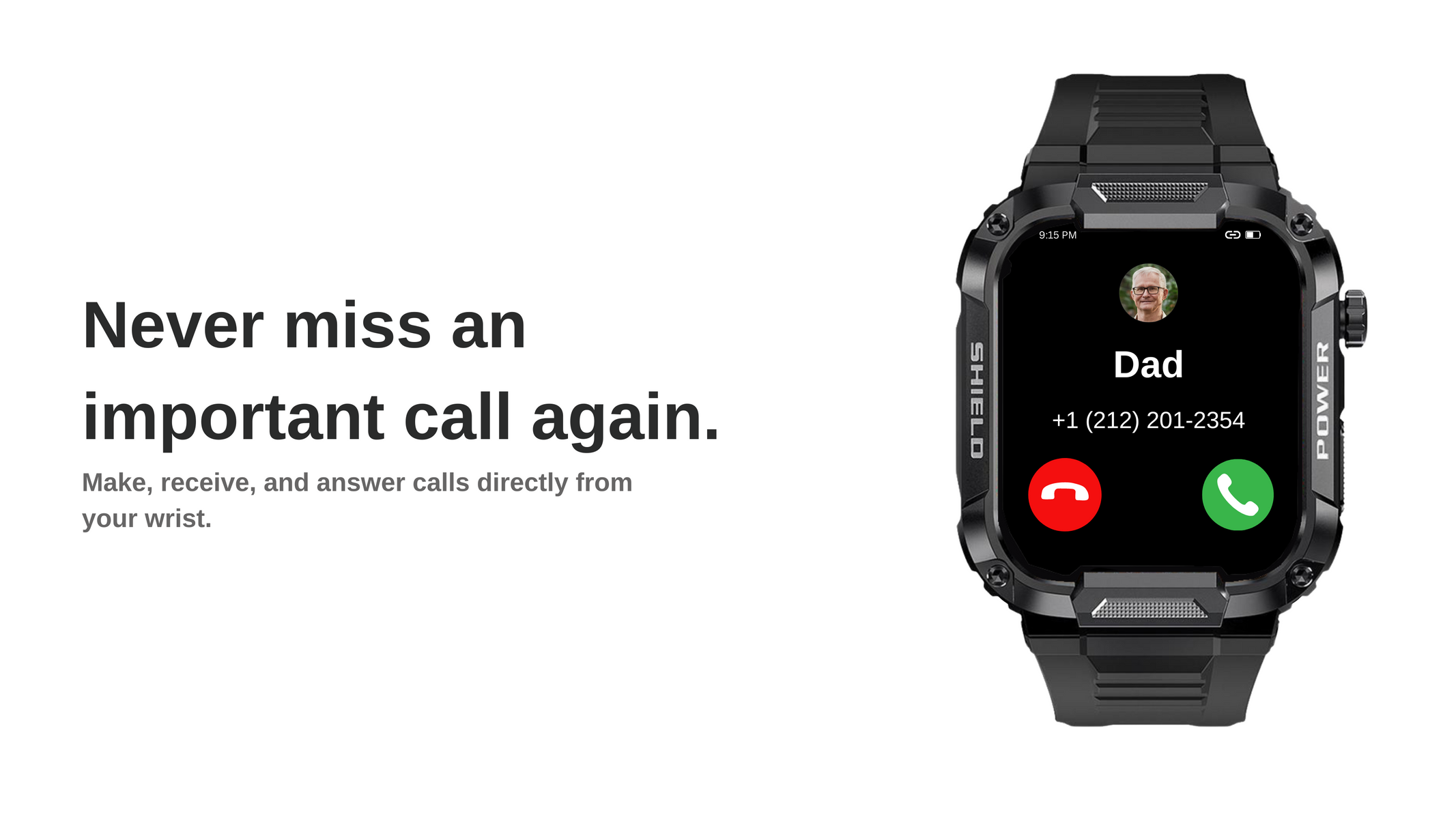 Gard Pro Ultra Smart Watch, étanche robuste militaire Bluetooth Call 100%  nouveau