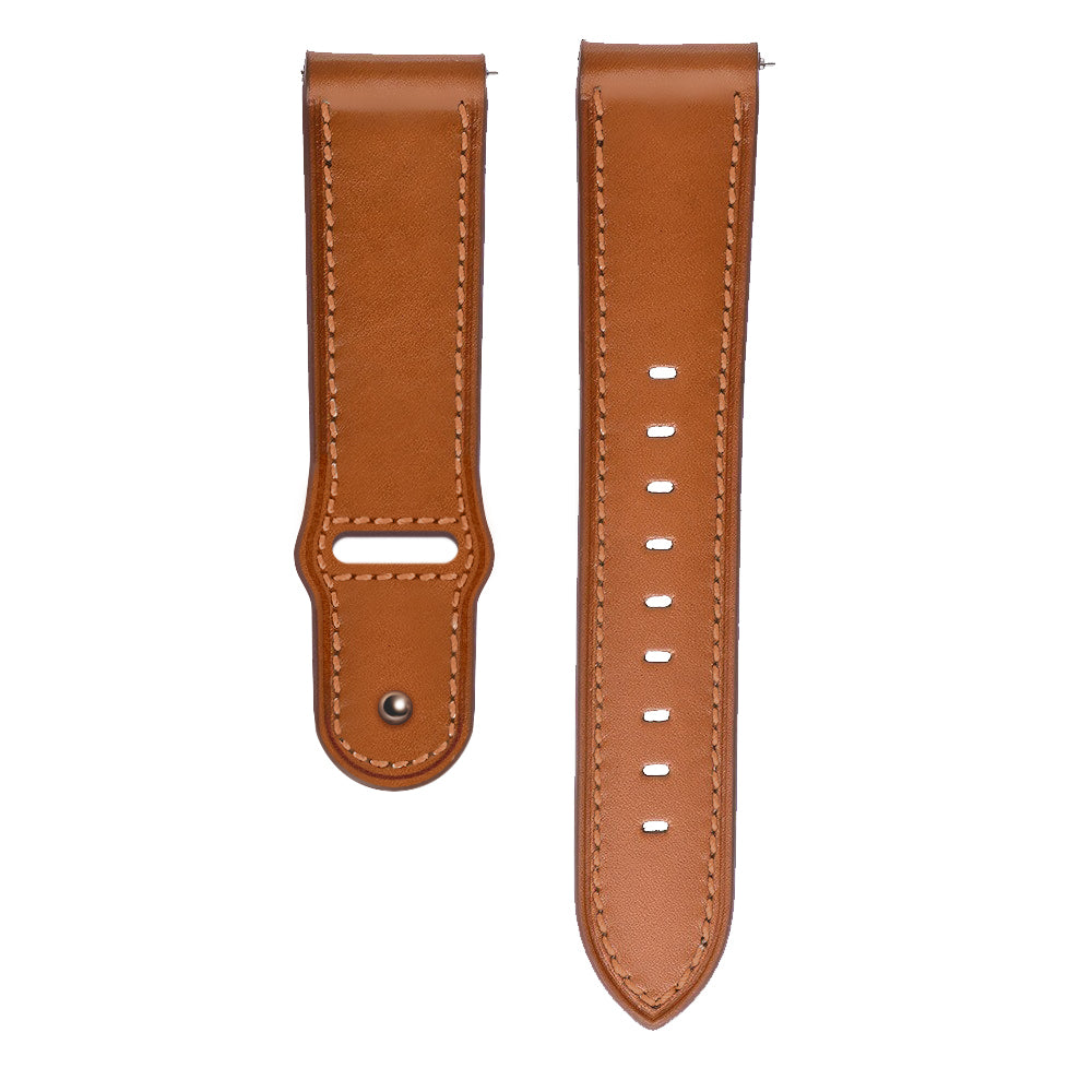 Brown Modern Buckle Leather Loop